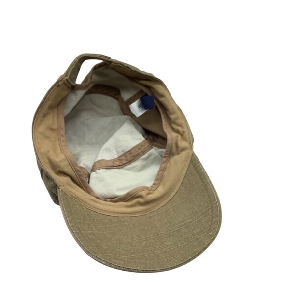 Baby Gap Olive Green Cotton Military Style Cadet Cap Zip Pocket Infant M/L - Picture 7 of 7